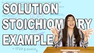Molarity, Solution Stoichiometry and Dilution Problem
