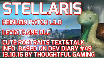Stellaris New Leviathans DLC Cute Portraits & More! (Text & Talk) - Dev Diary #49 Infos