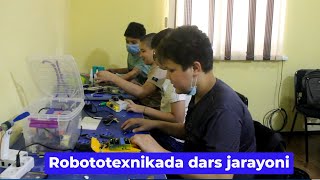 Robototexnikada dars jarayoni | Batareykadan robot yasash