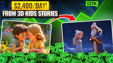 Create 3D AI Animated Kids Story Videos in JUST 1 Prompt: Earn $2400/Day