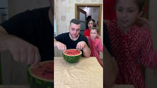 OMG He hid candy in a watermelon!😱 #shorts Best video by MoniLina