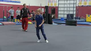 Front Handspring to a Front Tuck Pike and Layout Gymnastics Tumbling Olympic Gold Medalist Paul Hamm