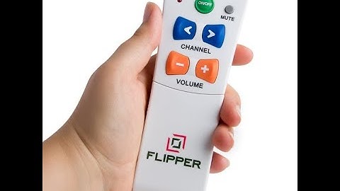 Flipper Big Button Universal TV Remote Control - Senior-Friendly TV Remote