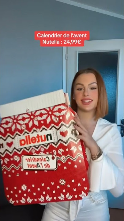 On ouvre le calendrier de l'Avent Nutella !😍 (la suite sur TikTok