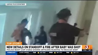 Body cam video shows officers rescuing baby who was shot in Surprise home