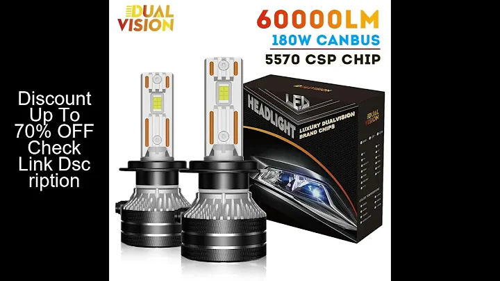 K5C H7 LED 60000LM Headlights Canbus 8000K H1 H4 H11 9012 HIR2 H8 H9 9005 9006 HB3 HB4 High Power 60