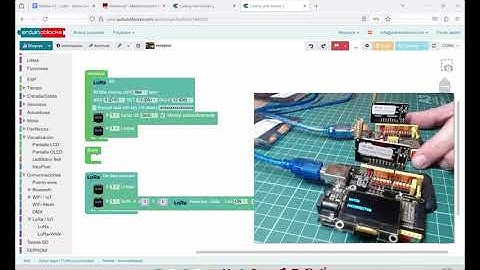 Parte 1 - Comunicaciones LoRa con ESP32 STEAMakers y arduinoblocks