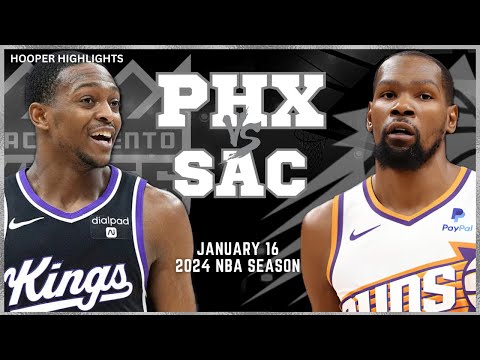 Phoenix Suns vs Sacramento Kings Full Game Highlights | Jan 16 | 2024 NBA Season