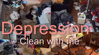 Depression Clean With Me| My Mental Health Journey From Complete Disaster to Clean| clean with me