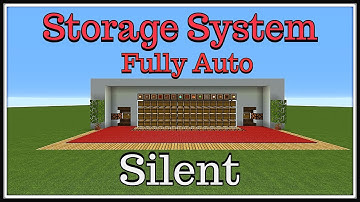 Minecraft Tutorial :Fully Automatic Storage System "Silent"