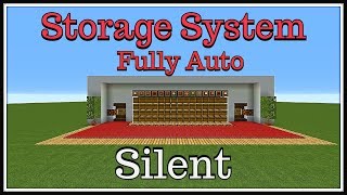 Minecraft Tutorial :Fully Automatic Storage System "Silent"