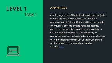 Landing Page - Task 1 of Level 1(Oasis Infobyte - Web Development Internship)