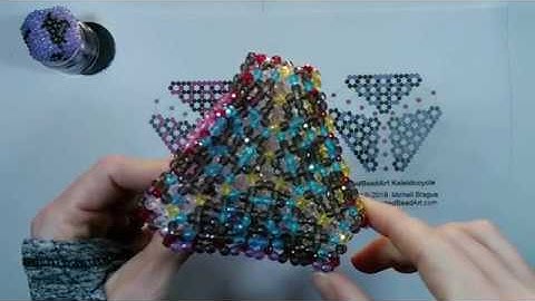 FacetedBeadArt Kaleidocycle Beading Tutorial part 7