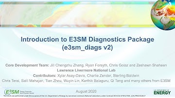 Introduction to E3SM Diagnostics Package (e3sm_diags v2)