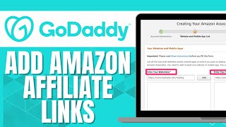 HOW TO ADD AMAZON AFFILIATE LINKS TO GODADDY WEBSITE