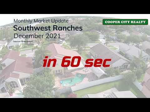 Southwest Ranches December 2021 Market Report In 60 Seconds