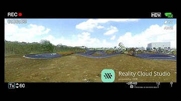 Retro video of a bike track created in Reality Cloud Studio, powered by HxDR - collected by RTC360
