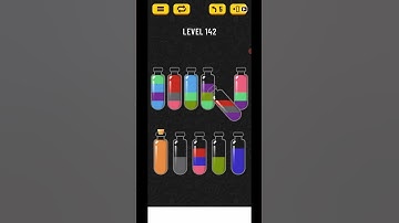 Soda Sort Water Color Puzzle Level 142 Solution Gameplay