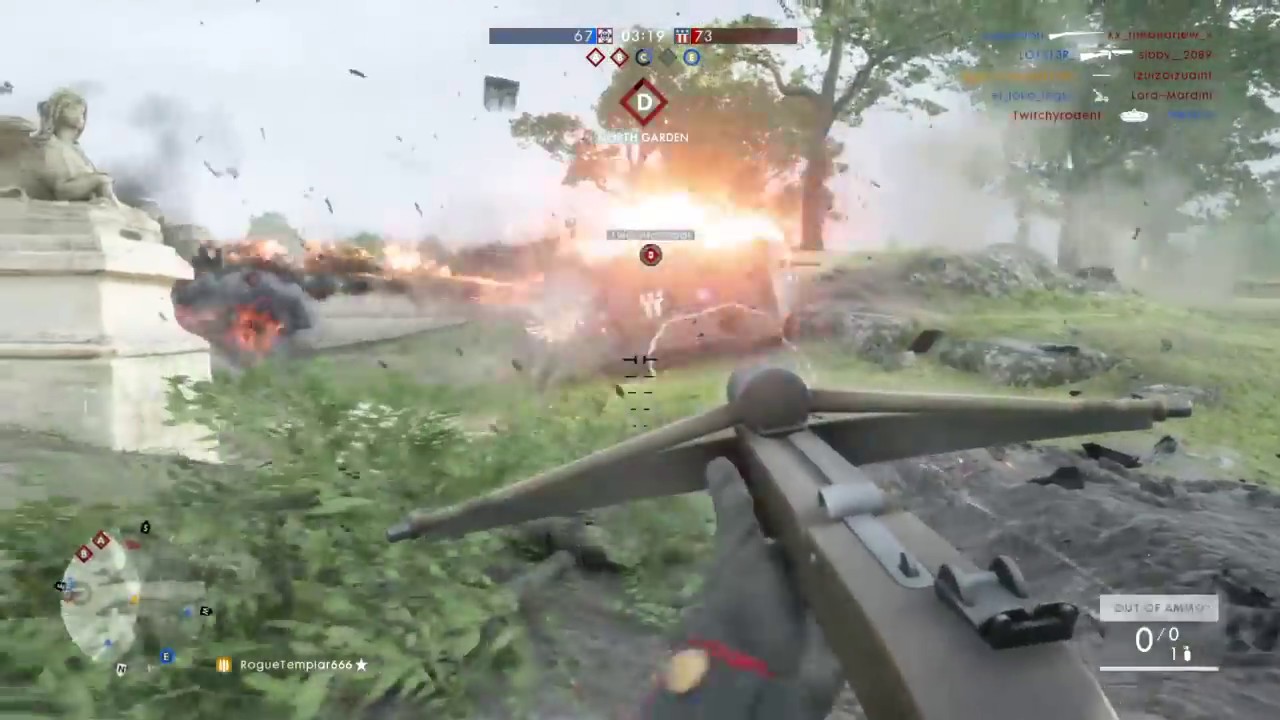 Battlefield 1 Crossbow Tank Kills