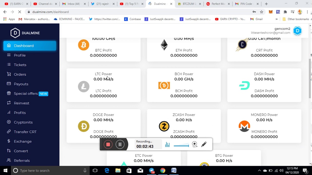 New Trusted dualmine Website 100Ghs | btczium Payment proof | 2 Website ...