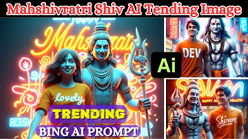 Maha Shivratri 3d Ai image editing tutorial ||bholenath Boy Name Ai image editing || bing Ai