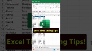 MS Excel Time Saving Tips for you! #excel #exceltips #dataanlysis