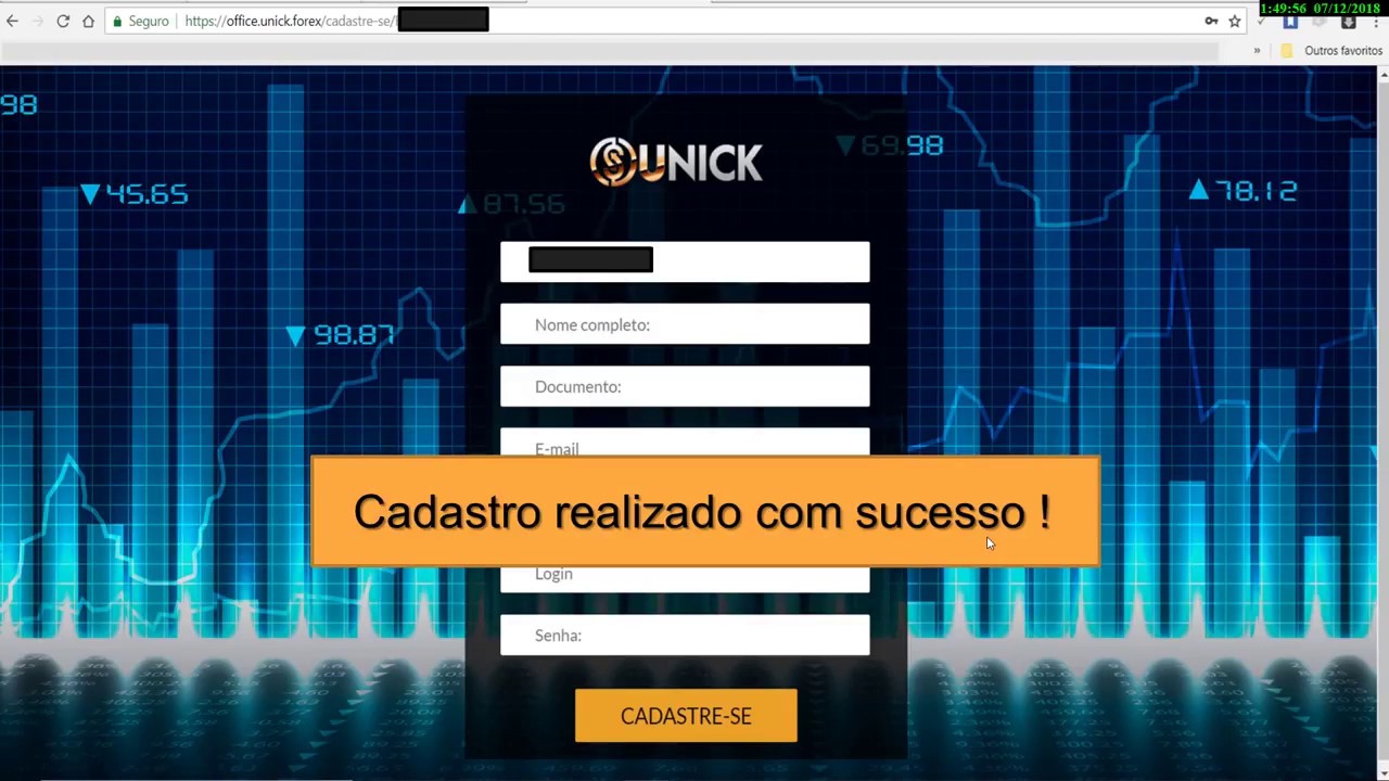 Como Cadastrar, Gerar fatura e Ativar sua conta na Unick Forex