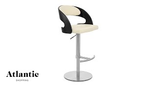 Eve Real Leather Bar Stool