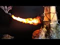 REAL FIRE?!  Amazing miniature effect burns down castle!
