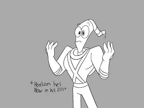 Earthworm Jim on his first big complex mission by himself [earthworm Jim cartoon animatic]