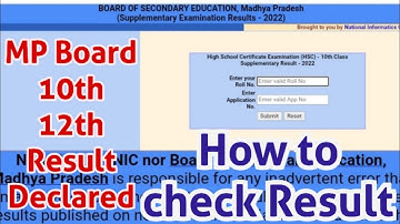 MP Board Result 10th and 12th class Declared soon. How to check