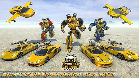 Flying Taxi Robot Car 3D Game - Android GamePlay | Walk Through a Game