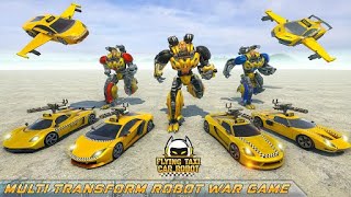 Flying Taxi Robot Car 3D Game - Android GamePlay | Walk Through a Game screenshot 2