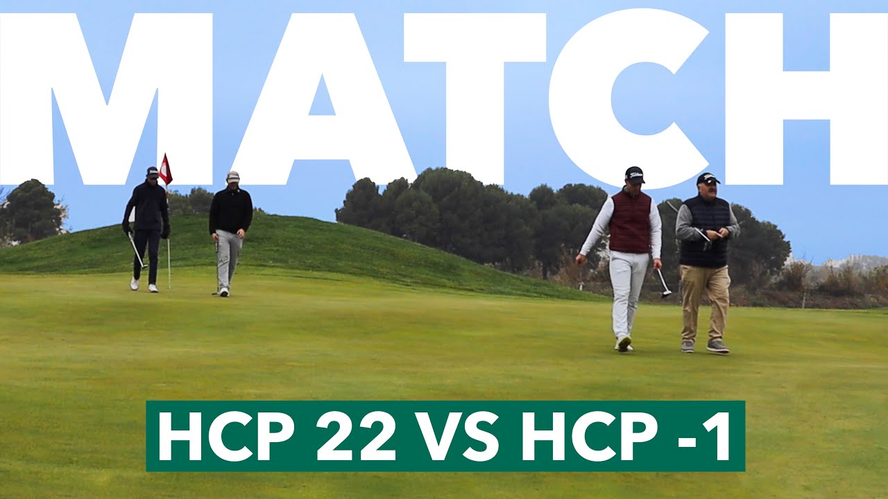 TODOS LOS GOLPES en un MATCH PLAY por PAREJAS contra HANDICAPS 36 y 22 con un HANDICAP NEGATIVO
