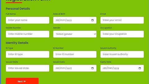 Responsive Registration Form in HTML CSS & JavaScript | It Farhad Hasan