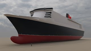 Queen Mary 2 - 3D Model - Update 1