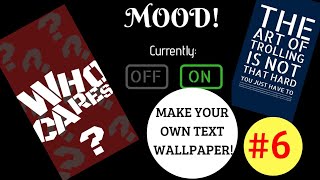 sHE'S brOKen Wallpaper | Create your own Text Wallpaper with Canva | Canva Tutorial #6 screenshot 4