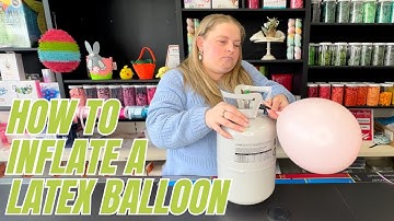 How to inflate a latex balloon with helium | Partyrama