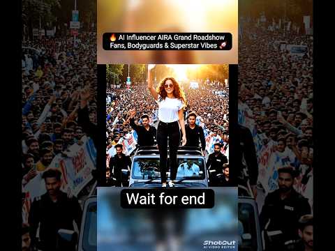 AI Influencer AIRA Grand Roadshow Fans Bodyguards Superstar Vibes