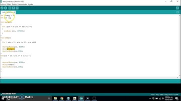 leds secuenciales con arduino y proteus