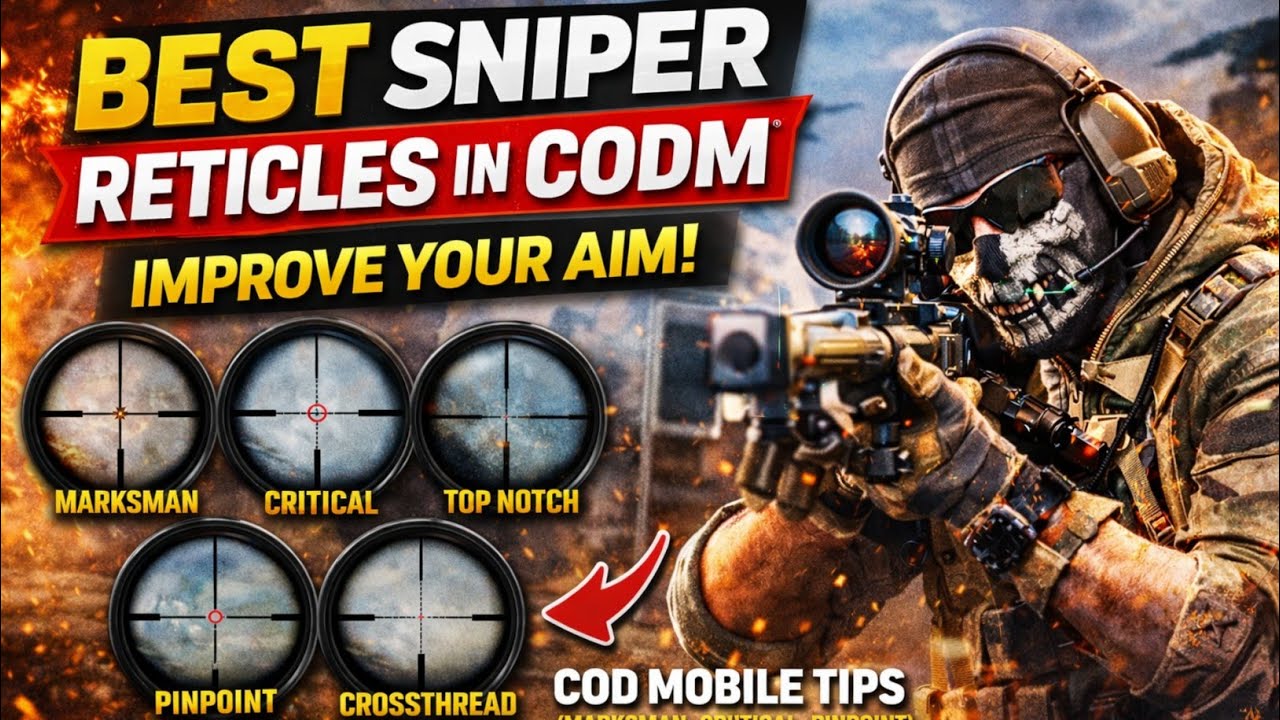 Cod Reticle Best Sniper Scope Reticles in COD Mobile - YouTube