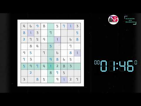 Ultimate Sudoku Solving - Pink Pointer - Easy - Pack 2 - Puzzle 001