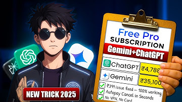 Get Gemini + ChatGPT Pro for FREE | 100% Working Trick (2025)