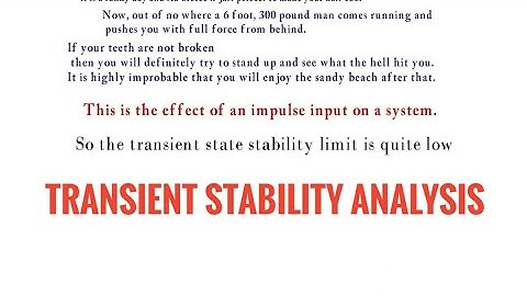 Transient Stability Analysis