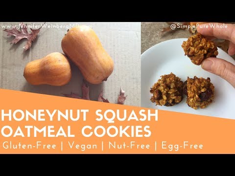 Honeynut Squash Oatmeal Cookies {Vegan, Gluten-Free, Nut-Free, Soy-Free, Dairy-Free}