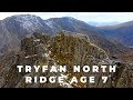 Tryfan Via the North Ridge with a 7 Year old - Grade 1 Scramble