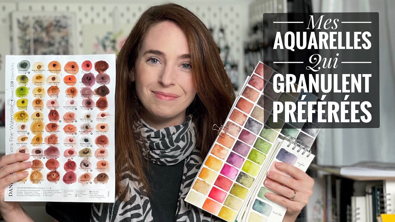 Mes aquarelles qui granulent préférées (et d’autres choses aussi)