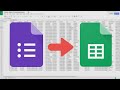 Collect Data into Google Sheets | Forms, Quizzes, Surveys