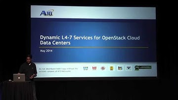 OpenStack Summit: A10 Networks Dynamic L4-7 Services for OpenStack Cloud Data Centers