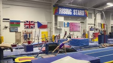 Sophie Derr Level 10 WOGA Vault Training Double Twist into Pit 2023 Grad